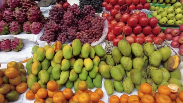 Продажа Фруктов Местном Рынке Дакке — стоковое видео