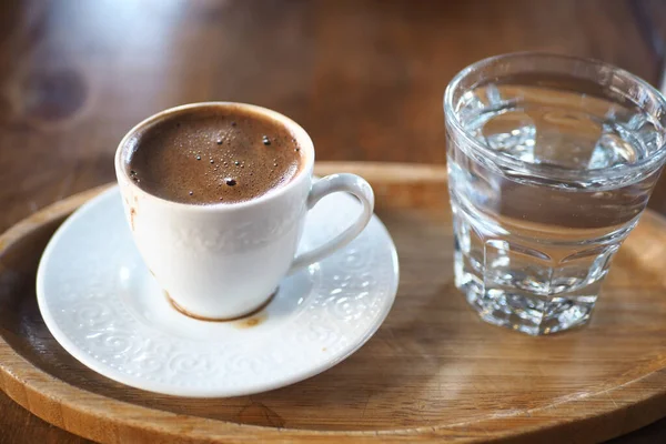 Cup Turkish Coffee Table Outdoor — Foto de Stock