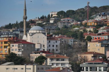 High view of residences in Istanbul city,