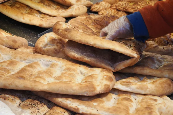 Органический Хлеб Фермерском Рынке Стамбуле — стоковое фото