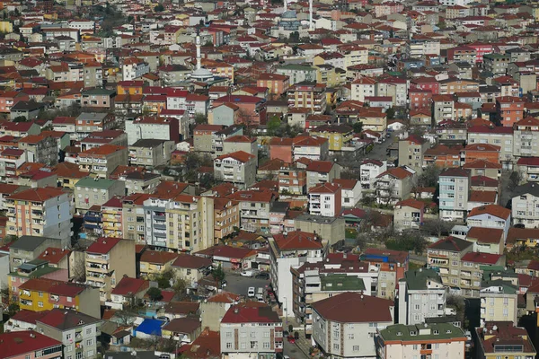 Высокий Угол Обзора Жилых Зданий Городе Стамбул — стоковое фото