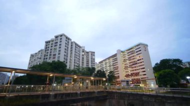 Singapore dawson 22 june 2022, low angle view of SkyVille at Dawson .