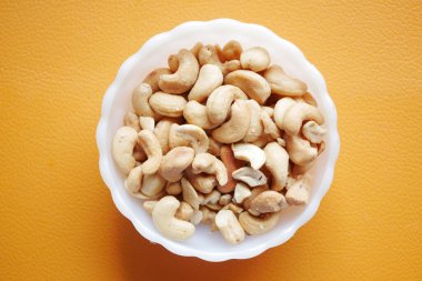 close up of cashew nuts on table ,