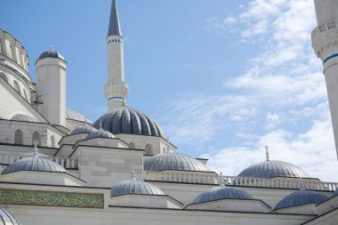 Türkiye istanbul 12 Ocak 2023. Camlica Camii Asya 'nın en büyük camii. .