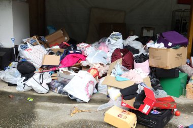 Singapore kay sing road 11 june 2022. collection of used household item for poor