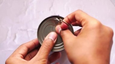 Bir kasede konserve domates. .