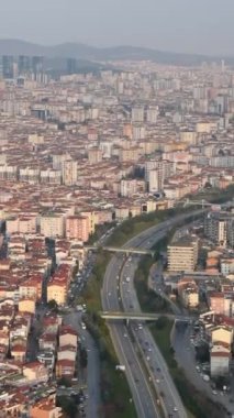 İstanbul Asya Yakası Şehir Binalarının Arial Manzarası,
