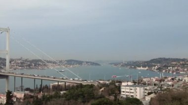 İstanbul, Türkiye 'deki Boğaz Köprüsü,
