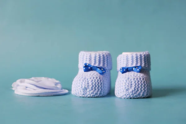 Knitted Shoes Infant – stockfoto