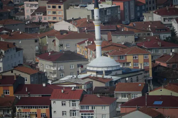 High Angle View Residences Buildings Istanbul City — Photo