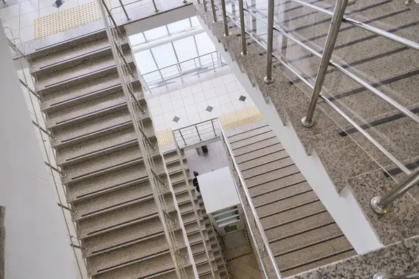 Treppen Vom Untergrund Nach Oben Einem Gebäude — Stockfoto