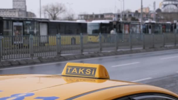 Taxi Car Street High Quality Photo — Wideo stockowe