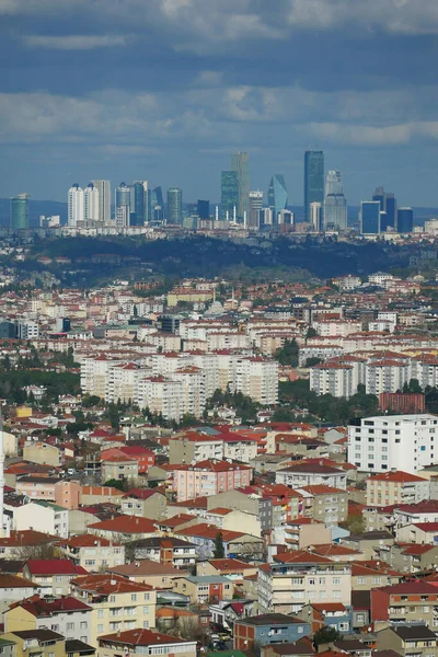 Ариал Вид Стамбул Азиатская Сторона Городские Кварталы — стоковое фото