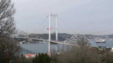 İstanbul, Türkiye 'deki Boğaz Köprüsü,