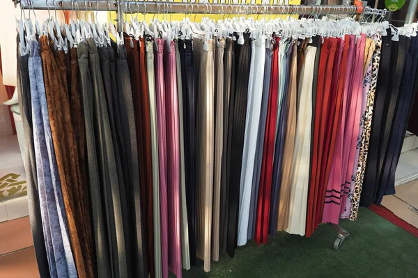 Close Many Women Cloths Display Sale — Foto Stock