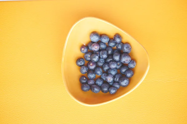 Fresh Blue Berry Orange Color Bowl — Stock Photo, Image