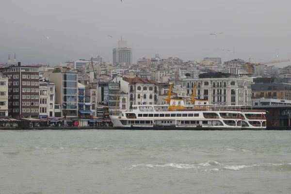 Embarcación Vela Río Bósforo Estambul — Foto de Stock