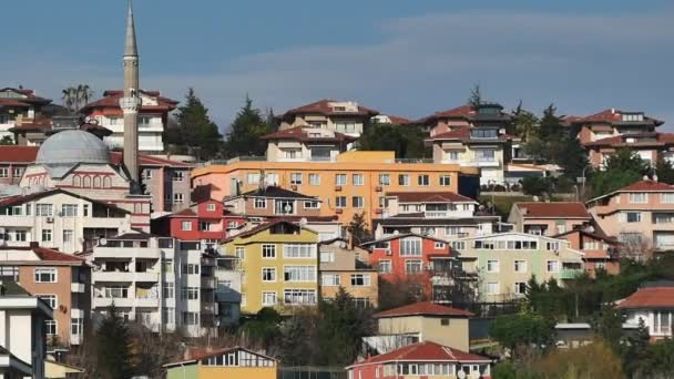Старі Житлові Будинки Туреччині Стамбул — стокове відео