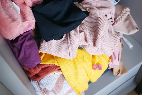 Rawer Messy Cloths Top View — Stock Photo, Image