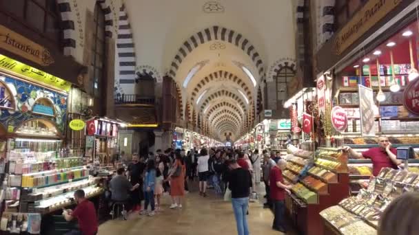 Istanbul Turchia Maggio 2023 Gran Bazar Istanbul Turchia — Video Stock