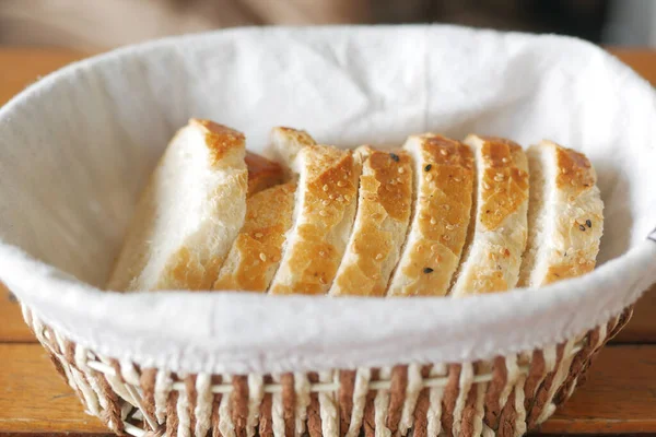 Brow Bread Tea Cup Breakfast — Stock Photo, Image