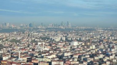 İstanbul Asya Yakası Şehir Binalarının Arial Manzarası,