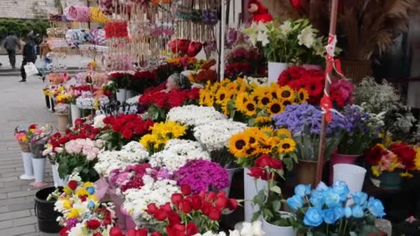 칠면조 Istanbul 2023 년수있습니다 Istanbul 꽃가게 — 비디오