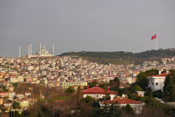 Vue Grand Angle Mosquée Camlica Istanbul — Photo