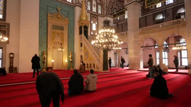 Masjid Istanbul Turki Mihrimah Sultan — Stok Video