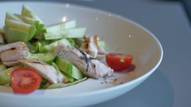 Sebze Izgara Tavuk salatası ,