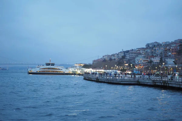 Ferryboat Sail Bosphorus River Istanbul — Stock fotografie