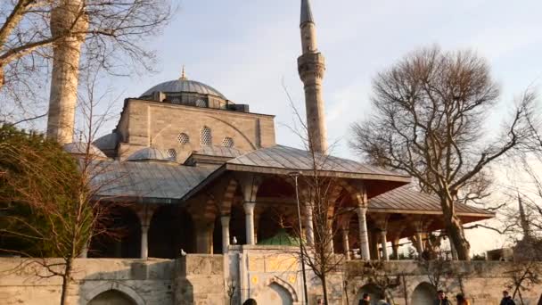 Турция Стамбул Января 2023 Года Посещение Мечети Султана Михрима — стоковое видео