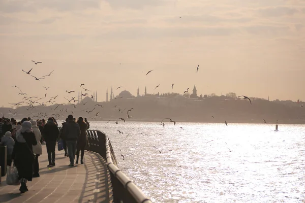 Ferryboat Sail Bosphorus River Istanbul — Stok fotoğraf