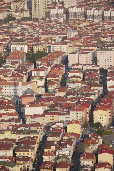 Istanbul Στέγες Παλιά Πόλη Αεροφωτογραφία — Φωτογραφία Αρχείου