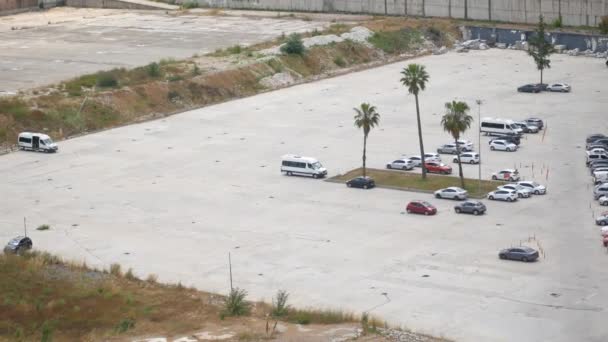 Leere Parkplätze Der Türkei — Stockvideo