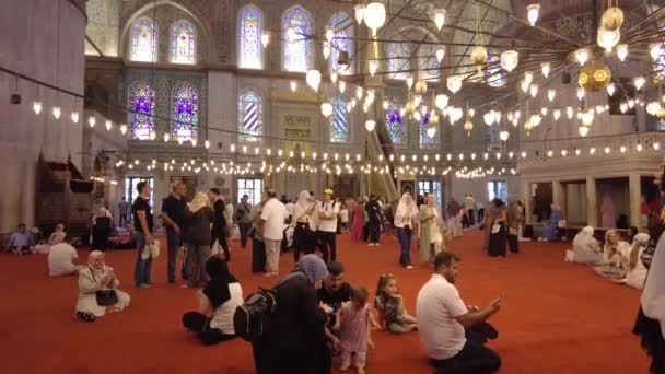 Intérieur Mosquée Eyup Sultan Istanbul — Video