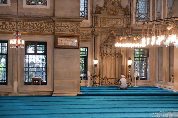 Interior Mesquita Eyup Sultan Istambul — Fotografia de Stock
