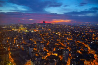 İstanbul Asya Yakası Şehir Binalarının Arial Manzarası,