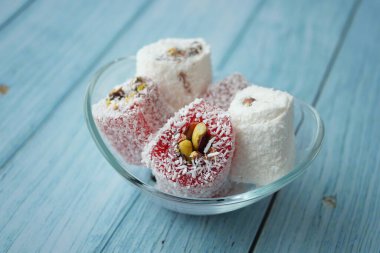 Geleneksel Fındıklı Türk lokumu .