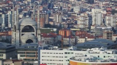 İstanbul Asya Yakası Şehir Binalarının Arial Manzarası,