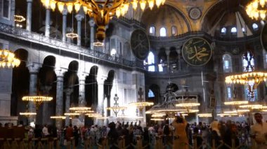 Hindi İstanbul 12 Mayıs 2023. Ayasofya Camii 'nin içi
