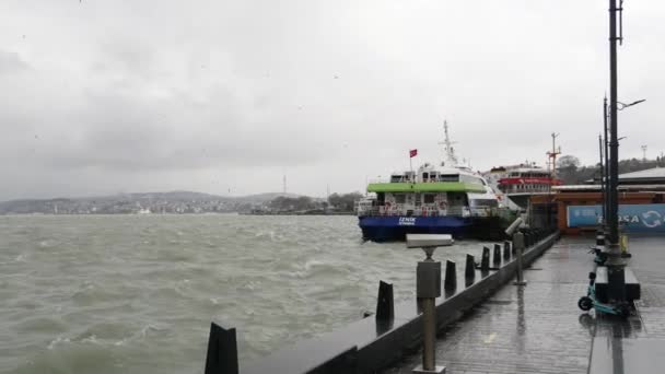 Ferryboat Sail Bosphorus River Istanbul — Stock videók