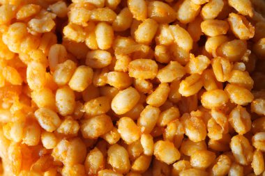 Bir kasede bulgur pilavı yakın plan. .