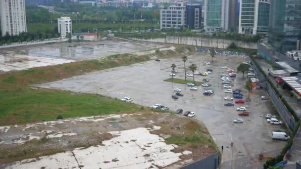 Leere Parkplätze Der Türkei — Stockvideo