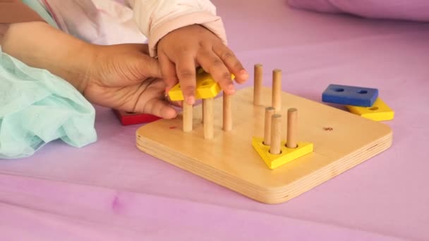 Formas Geométricas Para Jogos Aprendizagem Crianças — Vídeo de Stock