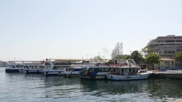 Ferryboat Sail Bosphorus River Istanbul — Stok video