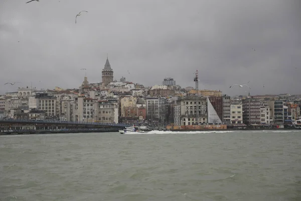 Ferryboat Sail Bosphorus River Istanbul — Stockfoto