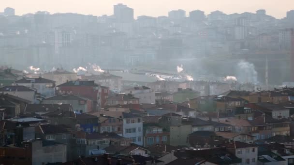 Άποψη Της Κωνσταντινούπολης Ασιατικές Πλευρικές Αστικές Οικοδομικές Μονάδες — Αρχείο Βίντεο