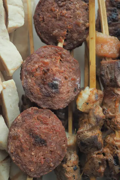 Detail Shot Chicken Doner Kebab — Stock Photo, Image