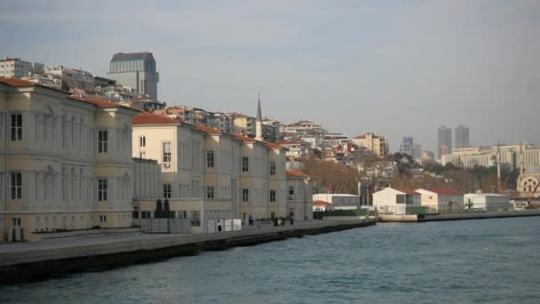 Widok Bosfor Stambule Turcji — Wideo stockowe